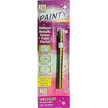 Zig (Japan Painty Metallic Permanent Marker (Gold, Pack of 6